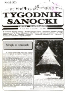 Tygodnik Sanocki, 1992, nr 10