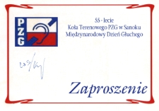 Polski Związek Głuchych Koło Terenowe w Sanoku : Akademia Międzynarodowego Dnia Głuchego i 55-lecie Koła