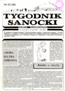 Tygodnik Sanocki, 1992, nr 12