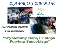 [&bdquo;Wybieramy Babę i Chłopa Powiatu Sanockiego&rdquo; : turniej sprawnościowo-rozrywkowy]