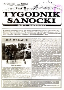 Tygodnik Sanocki, 1992, nr 25