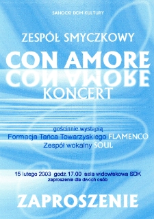 Koncert Zespołu Smyczkowego &bdquo;Con Amore&rdquo;