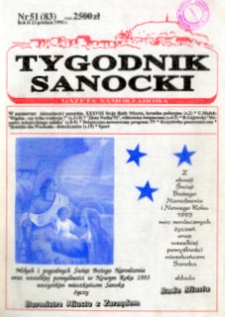 Tygodnik Sanocki, 1992, nr 51