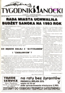 Tygodnik Sanocki, 1993, nr 3