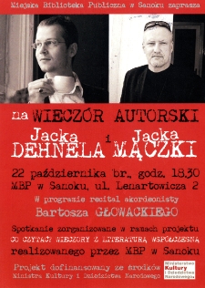 Wiecz&oacute;r autorski Jacka Dehnela i Jacka Mączki