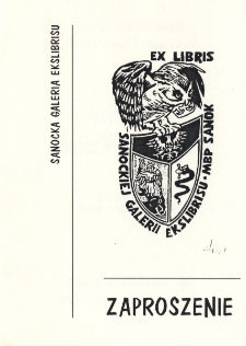 Ekslibrisy Krzysztofa Kmiecia : otwarcie wystawy : wernisaż z udziałem autora