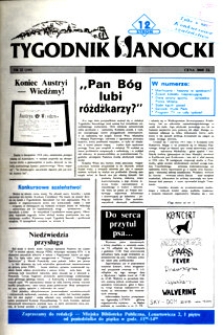 Tygodnik Sanocki, 1993, nr 22