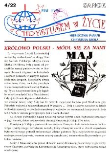 Z Chrystusem w Życie, 1996, nr 4