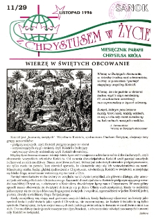 Z Chrystusem w Życie, 1996, nr 11