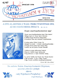 Z Chrystusem w Życie, 1998, nr 4
