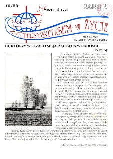 Z Chrystusem w Życie, 1998, nr 10