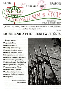 Z Chrystusem w Życie, 1999, nr 10