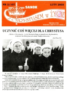 Z Chrystusem w Życie, 2003, nr 2