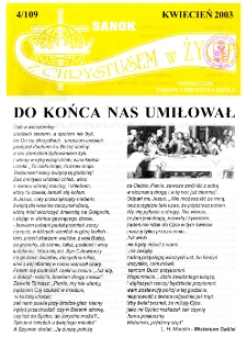 Z Chrystusem w Życie, 2003, nr 4