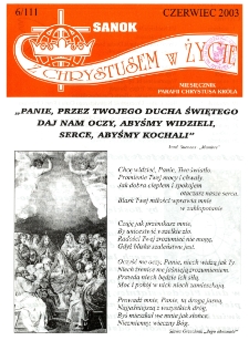 Z Chrystusem w Życie, 2003, nr 6