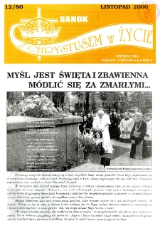 Z Chrystusem w Życie, 2000, nr 12