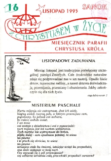 Z Chrystusem w Życie, 1995, nr 16 [właściwie 8]